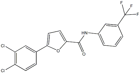 5-(3,4-dichlorophenyl)-N-[3-(trifluoromethyl)phenyl]-2-furamide Structure