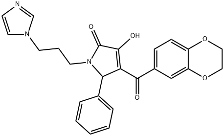 618410-00-7 4-(2,3-dihydro-1,4-benzodioxin-6-ylcarbonyl)-3-hydroxy-1-[3-(1H-imidazol-1-yl)propyl]-5-phenyl-1,5-dihydro-2H-pyrrol-2-one