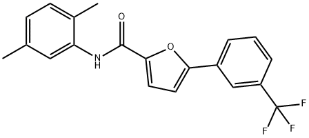 N-(2,5-dimethylphenyl)-5-[3-(trifluoromethyl)phenyl]-2-furamide Structure