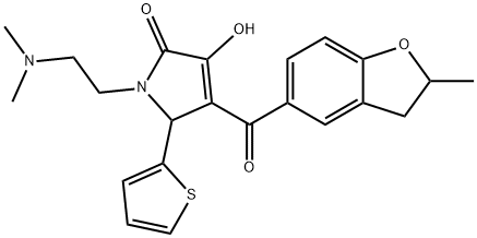 618413-58-4 1-[2-(dimethylamino)ethyl]-3-hydroxy-4-[(2-methyl-2,3-dihydro-1-benzofuran-5-yl)carbonyl]-5-(2-thienyl)-1,5-dihydro-2H-pyrrol-2-one