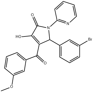 618418-01-2 5-(3-bromophenyl)-3-hydroxy-4-(3-methoxybenzoyl)-1-(2-pyridinyl)-1,5-dihydro-2H-pyrrol-2-one