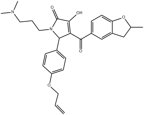 618425-38-0 5-[4-(allyloxy)phenyl]-1-[3-(dimethylamino)propyl]-3-hydroxy-4-[(2-methyl-2,3-dihydro-1-benzofuran-5-yl)carbonyl]-1,5-dihydro-2H-pyrrol-2-one