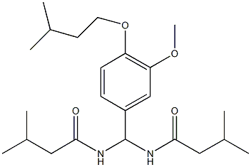 N-{[4-(isopentyloxy)-3-methoxyphenyl][(3-methylbutanoyl)amino]methyl}-3-methylbutanamide|