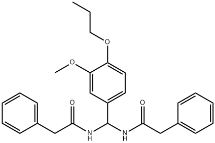 618862-67-2 N-{(3-methoxy-4-propoxyphenyl)[(phenylacetyl)amino]methyl}-2-phenylacetamide