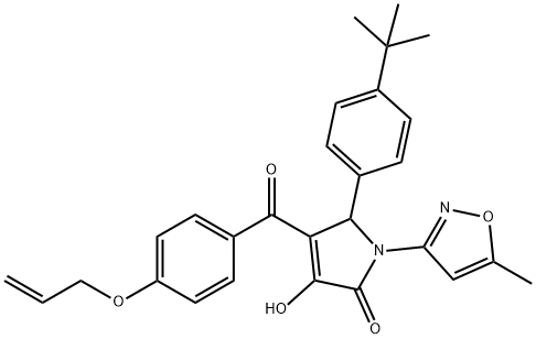 4-[4-(allyloxy)benzoyl]-5-(4-tert-butylphenyl)-3-hydroxy-1-(5-methyl-3-isoxazolyl)-1,5-dihydro-2H-pyrrol-2-one|