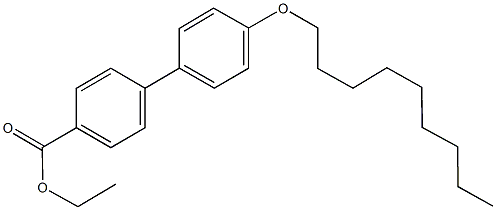 ethyl 4'-(nonyloxy)[1,1'-biphenyl]-4-carboxylate 化学構造式