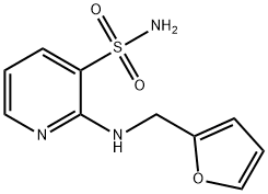 2-[(2-furylmethyl)amino]-3-pyridinesulfonamide 化学構造式