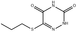 6-(propylsulfanyl)-1,2,4-triazine-3,5(2H,4H)-dione Struktur