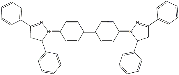 4,4'-bis[1-(3,5-diphenyl-4,5-dihydro-1H-pyrazol-1-ium-1-ylidene)cyclohexa-2,5-dien-4-ylidene],61979-58-6,结构式