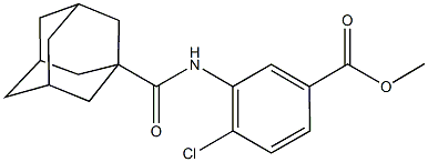 methyl 3-[(1-adamantylcarbonyl)amino]-4-chlorobenzoate Structure