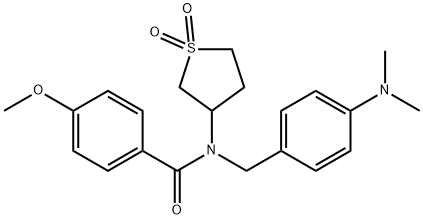 N-[4-(dimethylamino)benzyl]-N-(1,1-dioxidotetrahydro-3-thienyl)-4-methoxybenzamide|