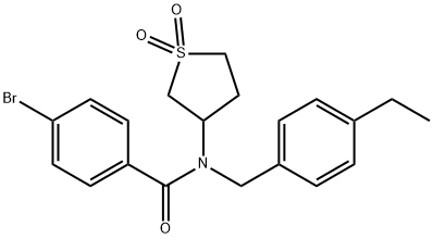 4-bromo-N-(1,1-dioxidotetrahydro-3-thienyl)-N-(4-ethylbenzyl)benzamide|