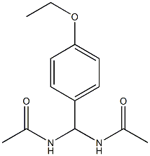 N-[(acetylamino)(4-ethoxyphenyl)methyl]acetamide Struktur