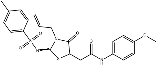 620568-26-5 2-(3-allyl-2-{[(4-methylphenyl)sulfonyl]imino}-4-oxo-1,3-thiazolidin-5-yl)-N-(4-methoxyphenyl)acetamide