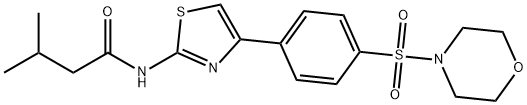 620577-53-9 3-methyl-N-{4-[4-(4-morpholinylsulfonyl)phenyl]-1,3-thiazol-2-yl}butanamide