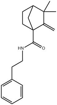 3,3-dimethyl-2-methylene-N-(2-phenylethyl)bicyclo[2.2.1]heptane-1-carboxamide Structure