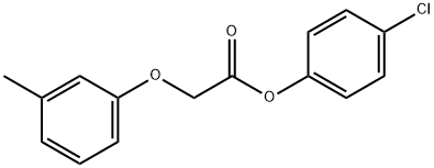4-chlorophenyl (3-methylphenoxy)acetate 结构式