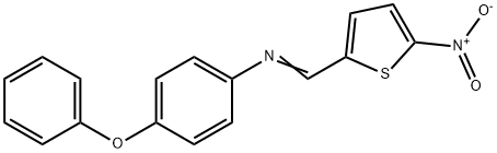 N-[(5-nitro-2-thienyl)methylene]-4-phenoxyaniline 结构式