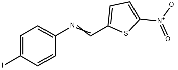 4-iodo-N-[(5-nitro-2-thienyl)methylene]aniline Struktur