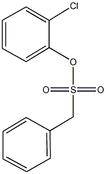 2-chlorophenyl phenylmethanesulfonate,62162-73-6,结构式