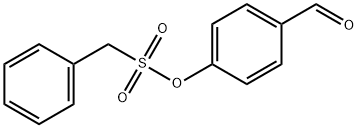 4-formylphenyl phenylmethanesulfonate 化学構造式