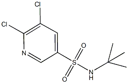 N-(tert-butyl)-5,6-dichloro-3-pyridinesulfonamide Structure