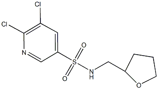 5,6-dichloro-N-(tetrahydro-2-furanylmethyl)-3-pyridinesulfonamide|