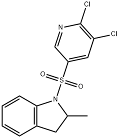 1-[(5,6-dichloro-3-pyridinyl)sulfonyl]-2-methylindoline Structure