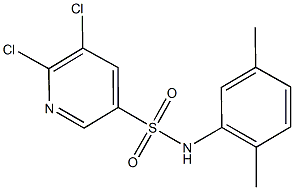 5,6-dichloro-N-(2,5-dimethylphenyl)-3-pyridinesulfonamide Structure