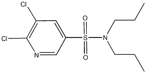 5,6-dichloro-N,N-dipropyl-3-pyridinesulfonamide Structure
