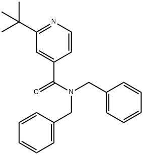 N,N-dibenzyl-2-tert-butylisonicotinamide Struktur