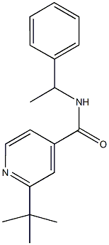 2-tert-butyl-N-(1-phenylethyl)isonicotinamide Struktur