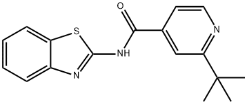 N-(1,3-benzothiazol-2-yl)-2-tert-butylisonicotinamide Structure