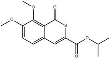 isopropyl 7,8-dimethoxy-1-oxo-1H-isothiochromene-3-carboxylate 化学構造式