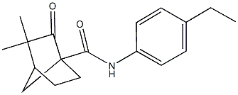 N-(4-ethylphenyl)-3,3-dimethyl-2-oxobicyclo[2.2.1]heptane-1-carboxamide Structure