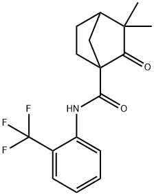 3,3-dimethyl-2-oxo-N-[2-(trifluoromethyl)phenyl]bicyclo[2.2.1]heptane-1-carboxamide,622359-47-1,结构式
