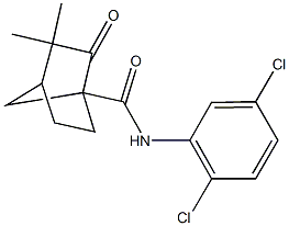 N-(2,5-dichlorophenyl)-3,3-dimethyl-2-oxobicyclo[2.2.1]heptane-1-carboxamide Structure