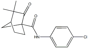 N-(4-chlorophenyl)-3,3-dimethyl-2-oxobicyclo[2.2.1]heptane-1-carboxamide Structure