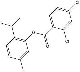 2-isopropyl-5-methylphenyl 2,4-dichlorobenzoate Structure