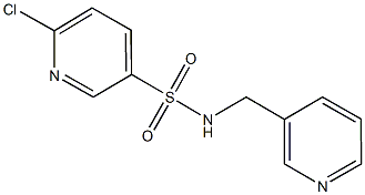 6-chloro-N-(3-pyridinylmethyl)-3-pyridinesulfonamide 结构式