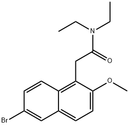 2-(6-bromo-2-methoxy-1-naphthyl)-N,N-diethylacetamide Structure