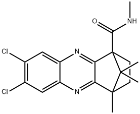 7,8-dichloro-N,4,11,11-tetramethyl-1,2,3,4-tetrahydro-1,4-methanophenazine-1-carboxamide 化学構造式