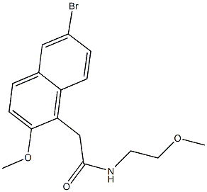 622820-24-0 2-(6-bromo-2-methoxy-1-naphthyl)-N-(2-methoxyethyl)acetamide
