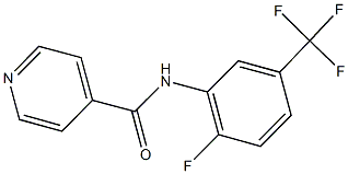 N-[2-fluoro-5-(trifluoromethyl)phenyl]isonicotinamide Struktur