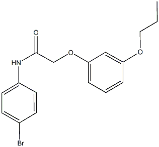 N-(4-bromophenyl)-2-(3-propoxyphenoxy)acetamide Structure