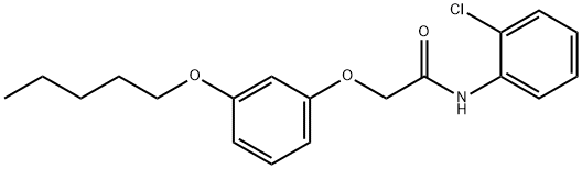 N-(2-chlorophenyl)-2-[3-(pentyloxy)phenoxy]acetamide Structure