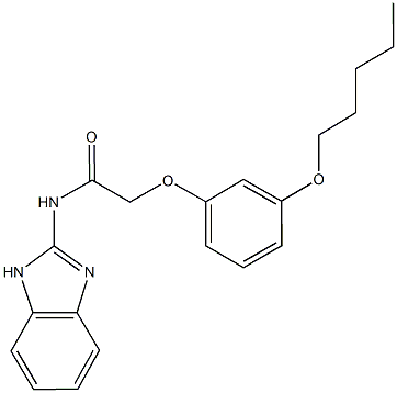 N-(1H-benzimidazol-2-yl)-2-[3-(pentyloxy)phenoxy]acetamide Structure