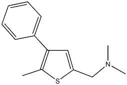 N,N-dimethyl(5-methyl-4-phenyl-2-thienyl)methanamine,62403-59-2,结构式