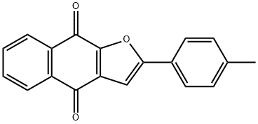 2-(4-methylphenyl)naphtho[2,3-b]furan-4,9-dione 化学構造式