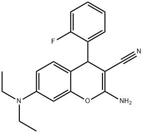 2-amino-7-(diethylamino)-4-(2-fluorophenyl)-4H-chromene-3-carbonitrile|